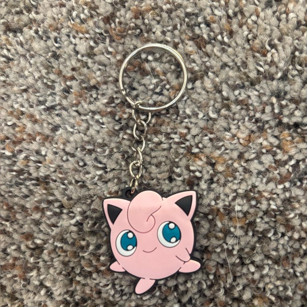 Pink Jigglypuff Keychain
